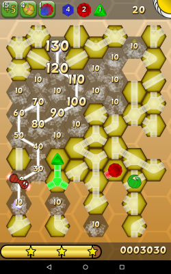 Hit worms for special bonuses