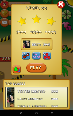 Collect stars and compete for top scores