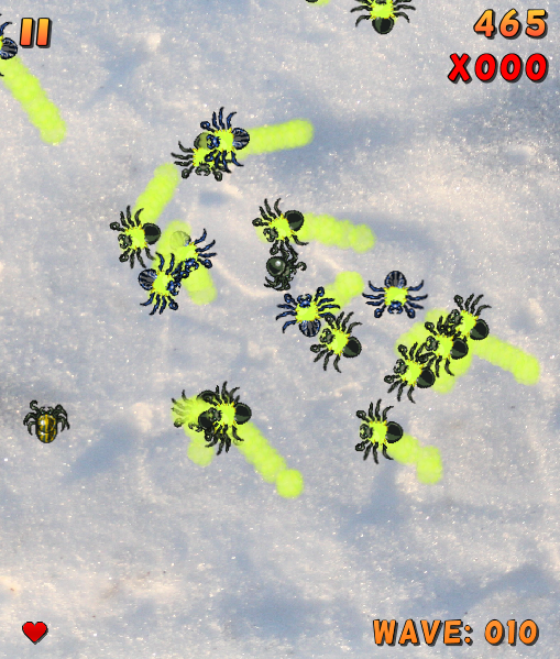 Stomping on snow